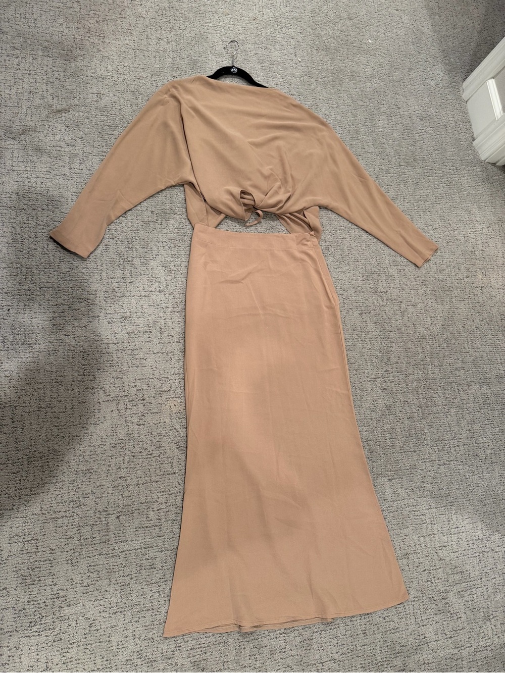 Women's Beige Top and Skirt set (modest)